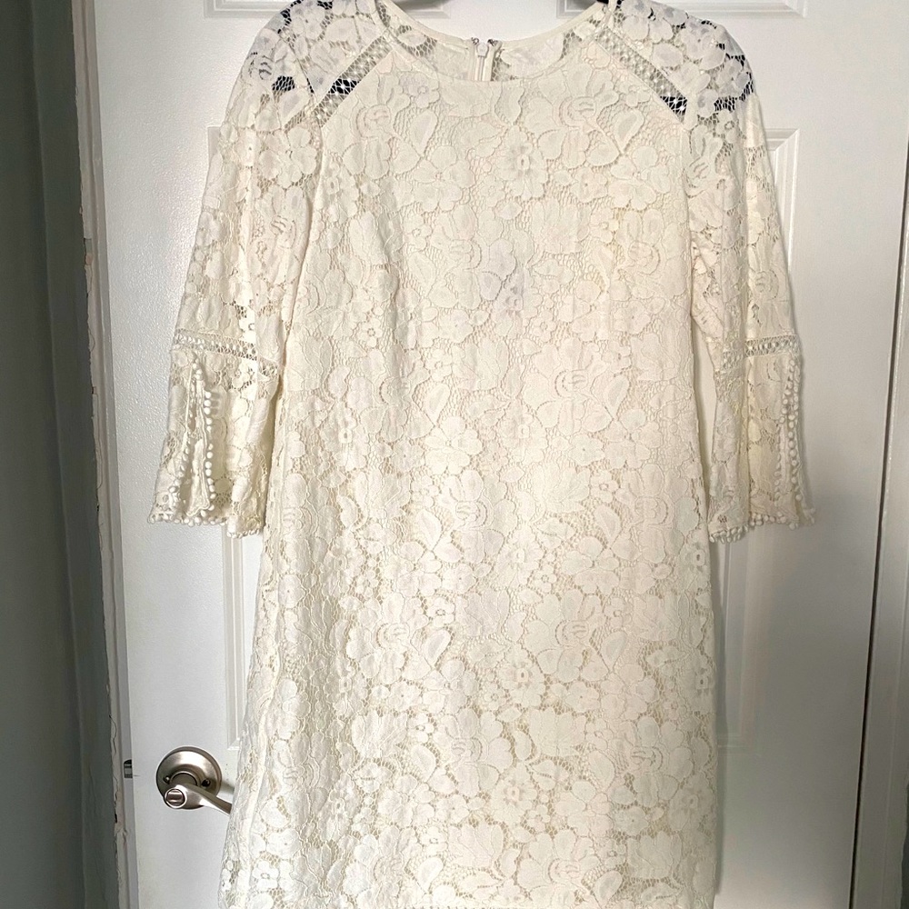 Vince Camuto White Lace Dress